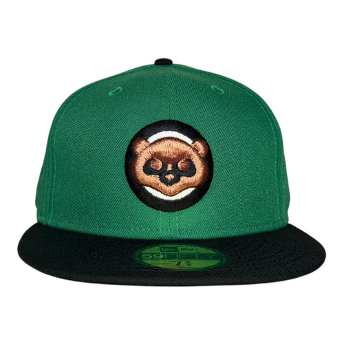 Exclusive Fitted Chicago Cubs Be Alert for Foul Balls New Era 59Fifty Fitted Hat Green