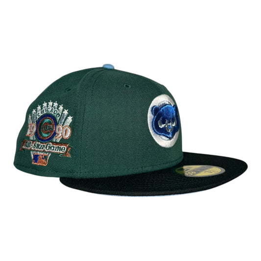 Chicago Cubs 1990 All Star Game New Era 59Fifty Fitted Hat Green