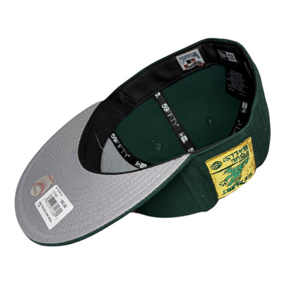 Chicago Cubs Be Alert for Foul Balls Hat Club New Era 59Fifty Fitted Hat Green