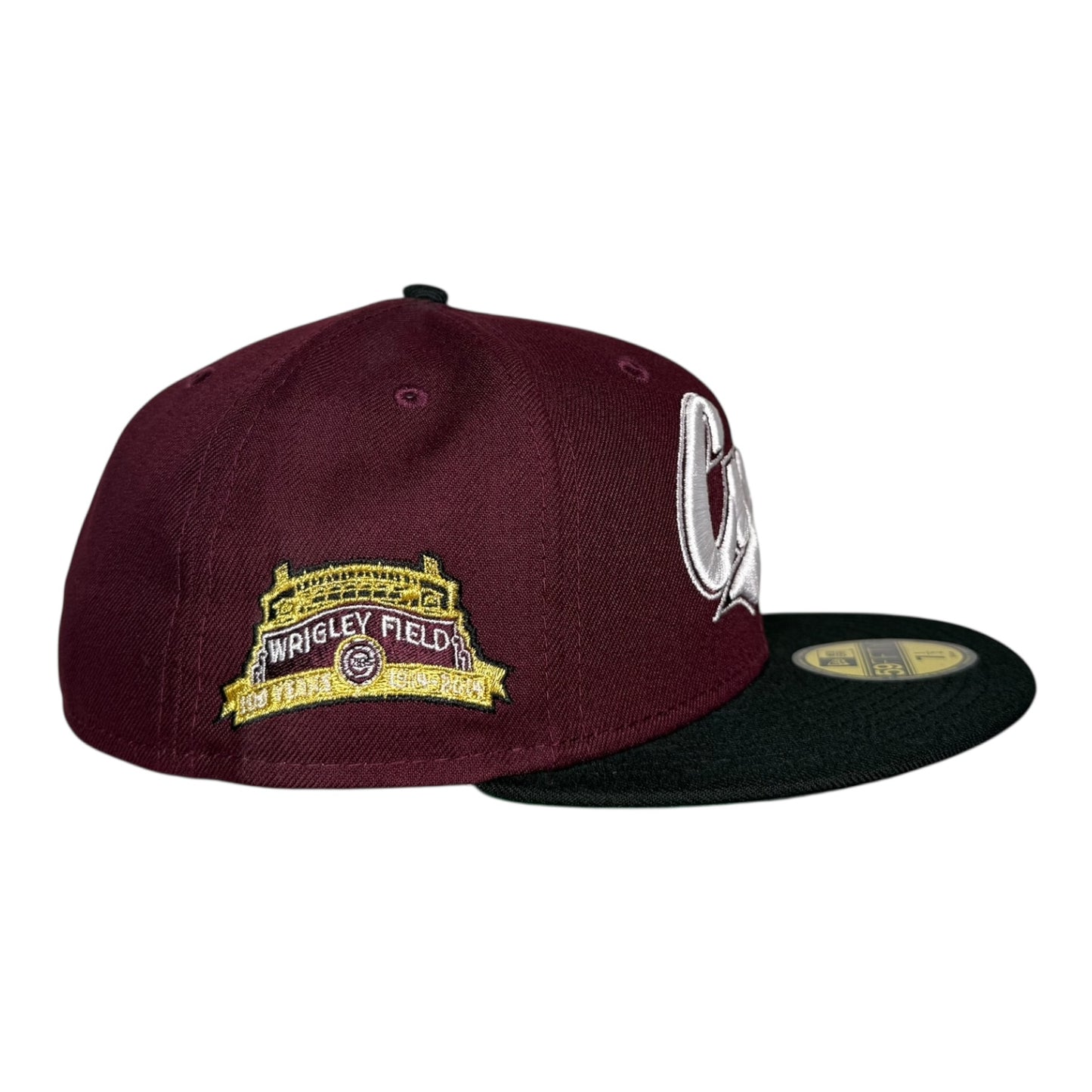 Chicago Cubs 100 Years at Wrigley Field Script Writing New Era 59Fifty Fitted Hat