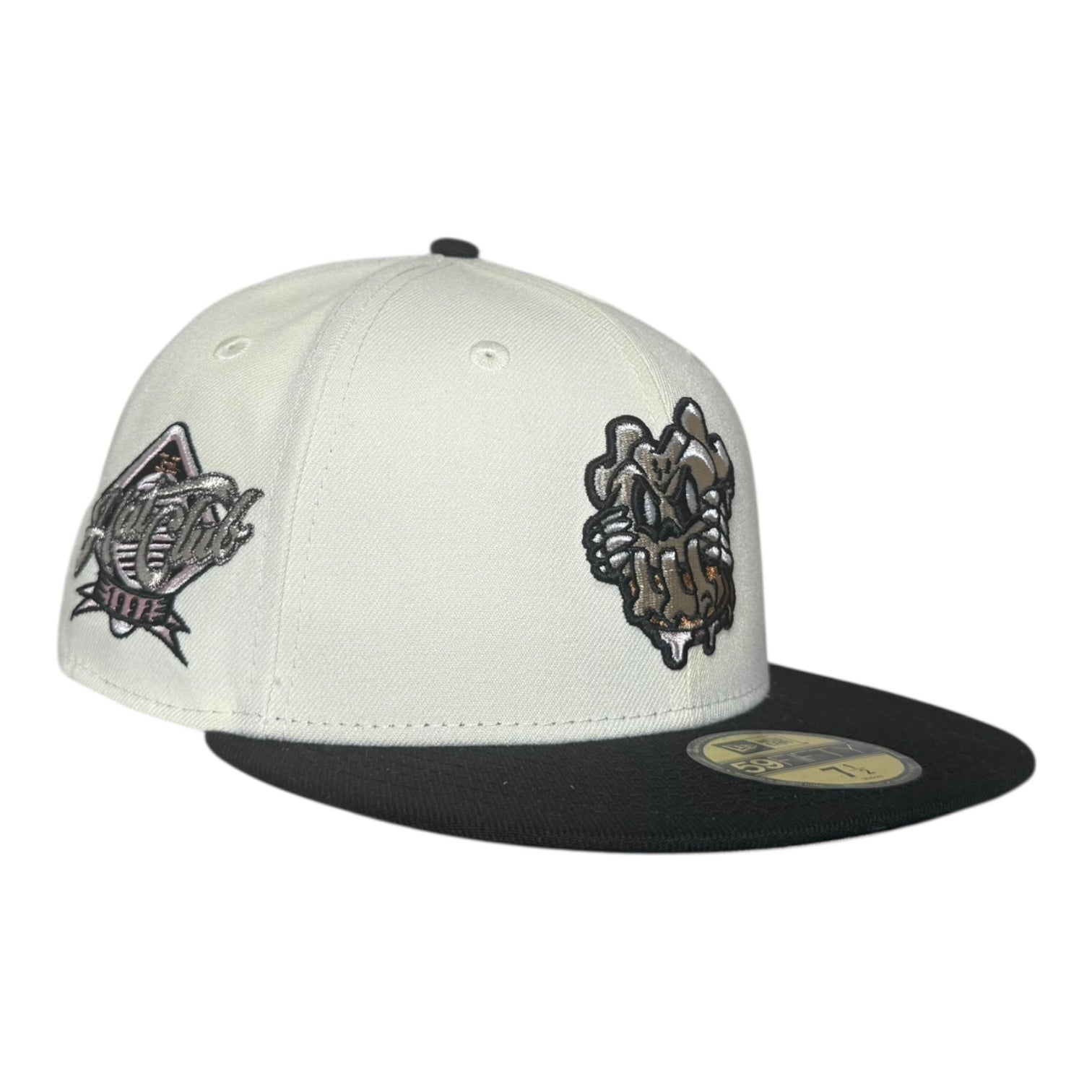 PBJ Bones Mask Pinky UV Hat Club New Era 59Fifty Fitted Hat