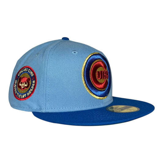 Chicago Cubs Season Ticket Holder New Era 59Fifty Fitted Hat Light Blue