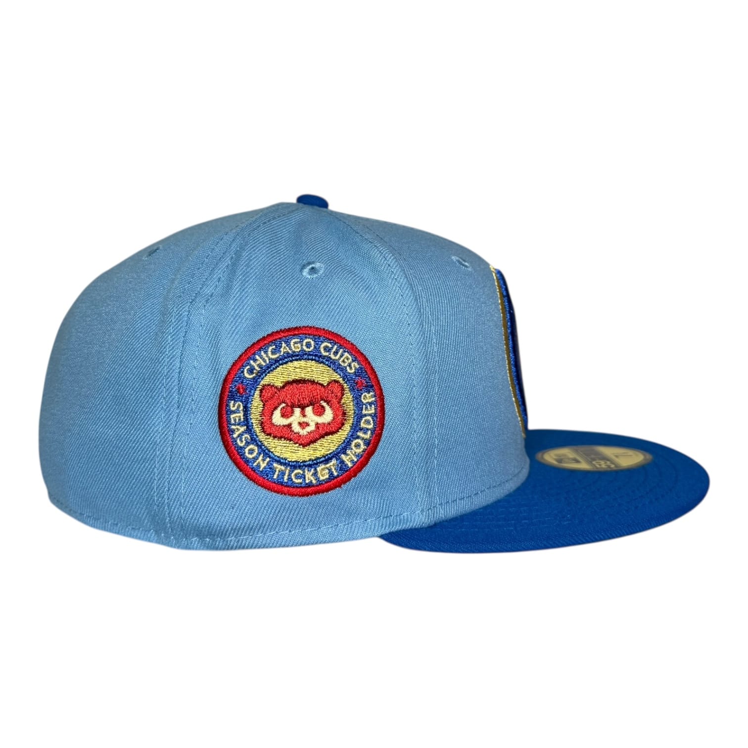 The Hat Wall Chicago Cubs Season Ticket Holder New Era 59Fifty Fitted Hat Light Blue