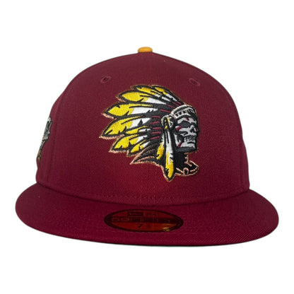 Skull Chief Hat Club New Era 59Fifty Fitted Hat Maroon