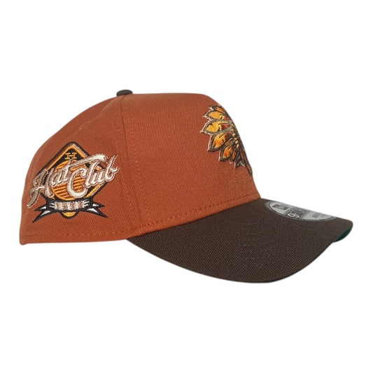 Skull Chief Hat Club New Era Snapback Burnt Orange