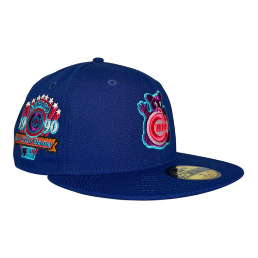 Chicago Cubs 1990 All Star Game Hat Club New Era 59Fifty Fitted Hat Blue