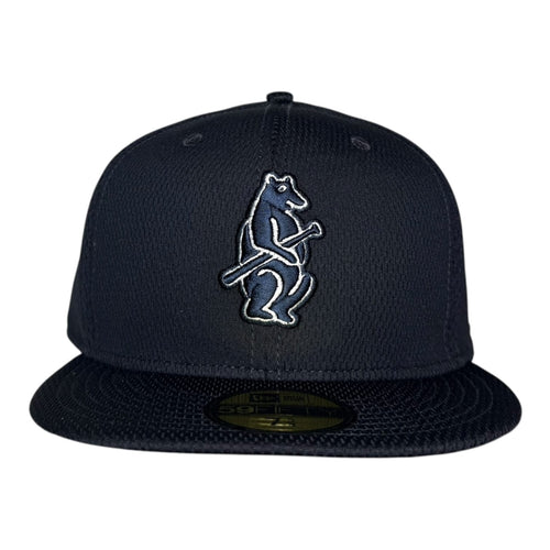 The Hat Wall Chicago Cubs New Era 59Fifty Fitted Hat Textured Navy