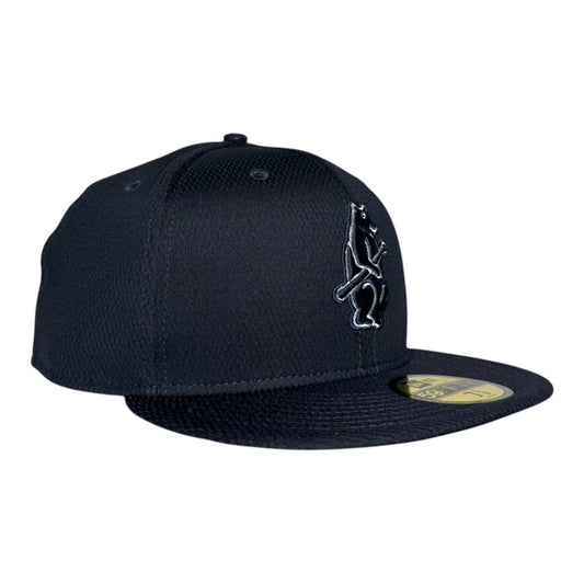 Chicago Cubs New Era 59Fifty Fitted Hat Textured Navy