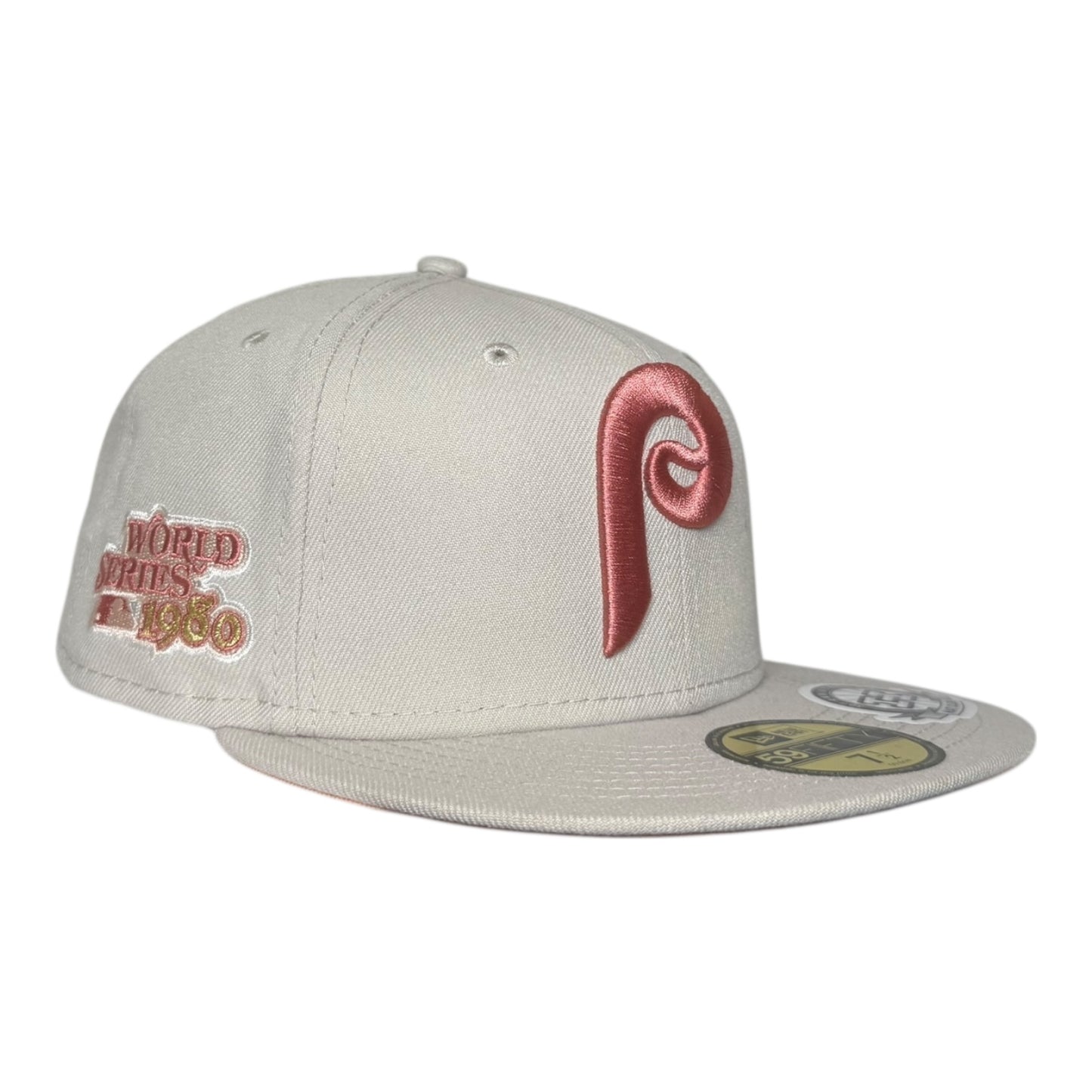 Philadelphia Phillies 1980 World Series Hat Club Rose Gold New Era 59Fifty Fitted Hat