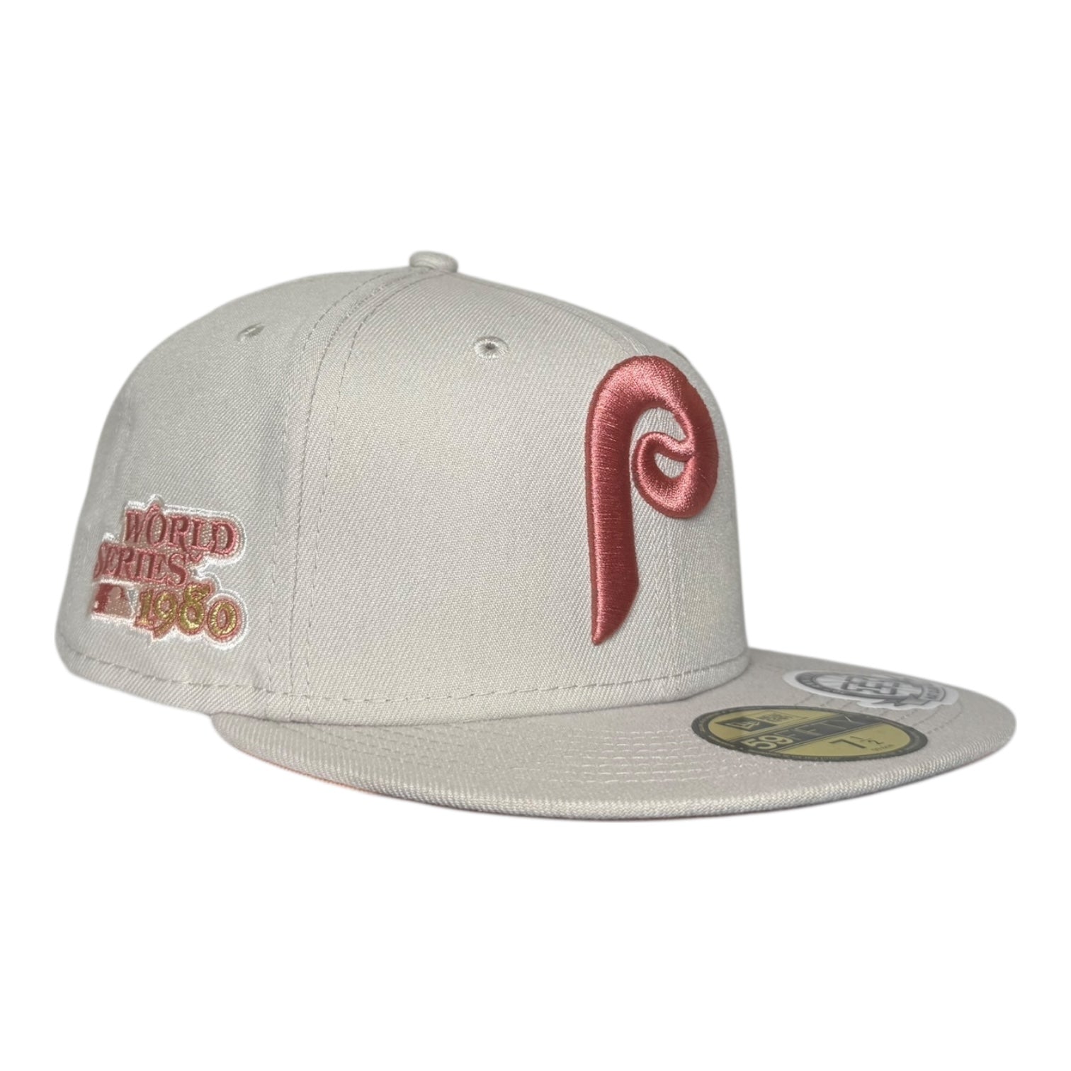 Philadelphia Phillies 1980 World Series Hat Club Rose Gold New Era 59Fifty Fitted Hat
