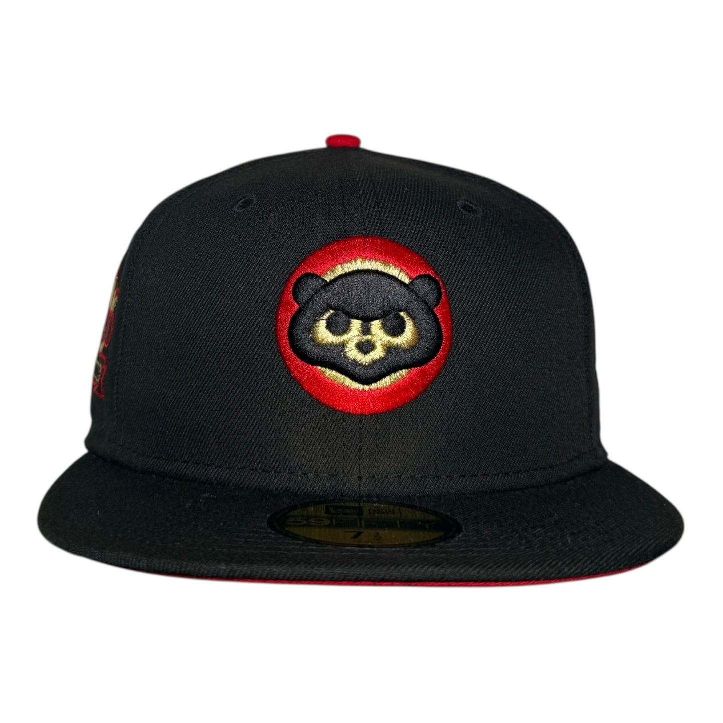 Chicago Cubs 1990 All Star Game New Era 59Fifty Fitted Hat Black Gold Red