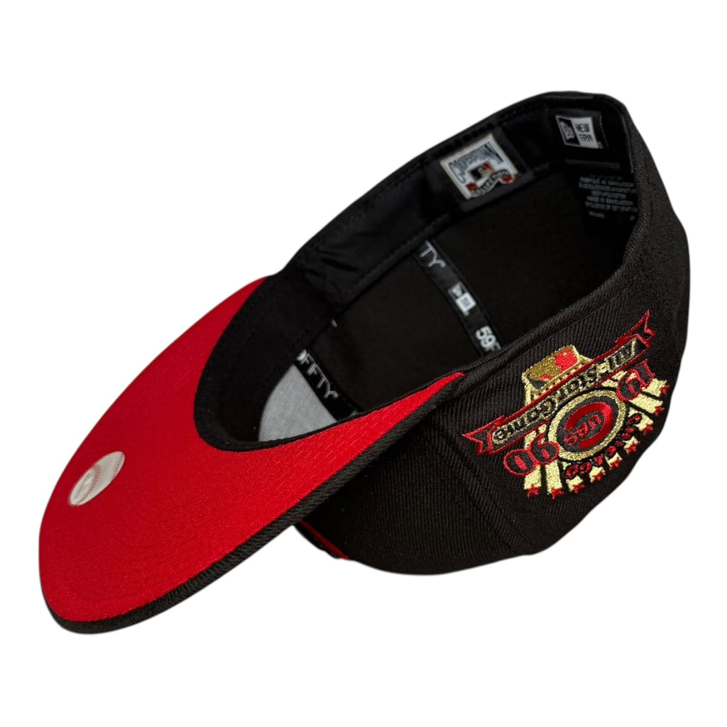 The Hat Wall Chicago Cubs 1990 All Star Game New Era 59Fifty Fitted Hat Black Gold Red
