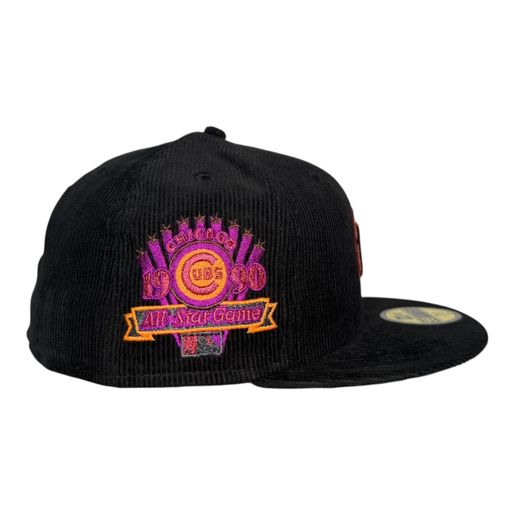 The Hat Wall Chicago Cubs 1990 All Star Game Corduroy Material New Era 59Fifty Fitted Hat Black