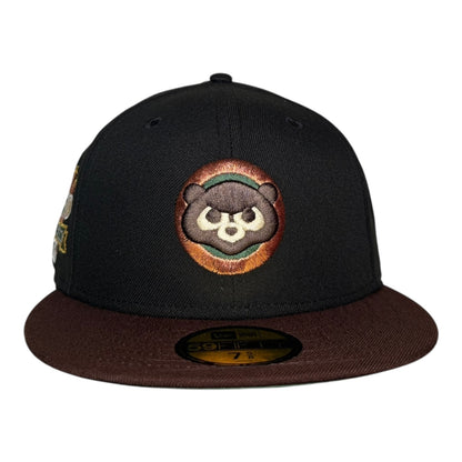 Chicago Cubs 1990 All Star Game New Era 59Fifty Fitted Hat Black Brown Cilantro