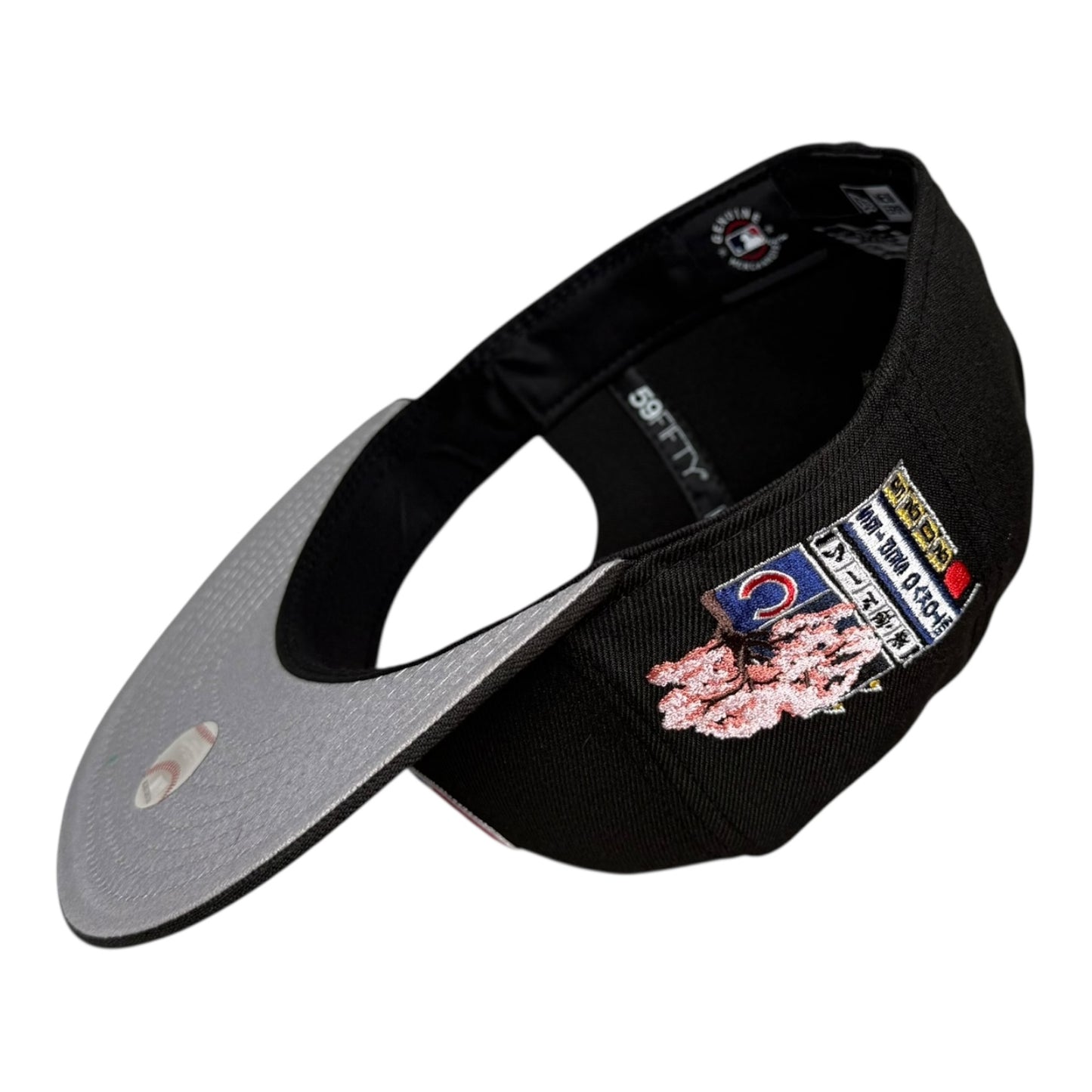 Chicago Cubs Tokyo Series 2025 "Cherry Blossom" New Era 59Fifty Fitted Hat Black Grey