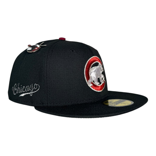 Chicago Cubs "Cherry Coke" Cola Pack New Era 59Fifty Fitted Hat Black