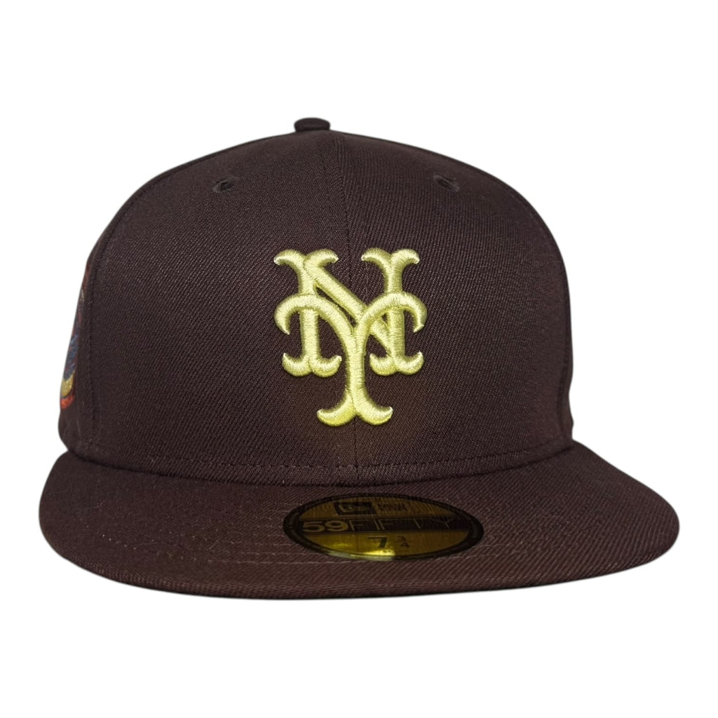 Sneakertown New York Mets 1969 World Series New Era 59Fifty Fitted Hat Burnt Wood