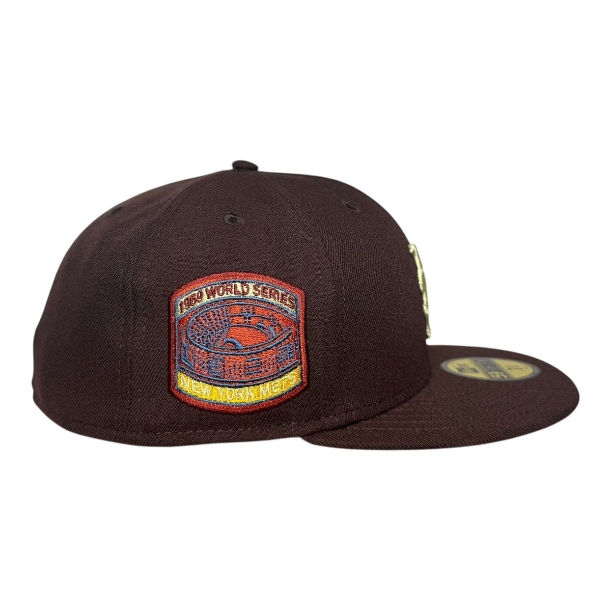 Sneakertown New York Mets 1969 World Series New Era 59Fifty Fitted Hat Burnt Wood