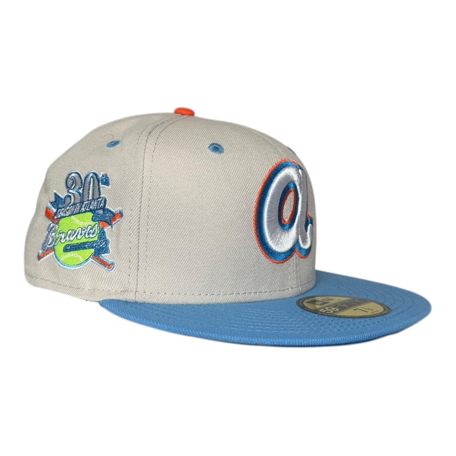 Atlanta Braves 30th Season "Grand Tennis Pack" New Era 59Fifty Fitted Hat