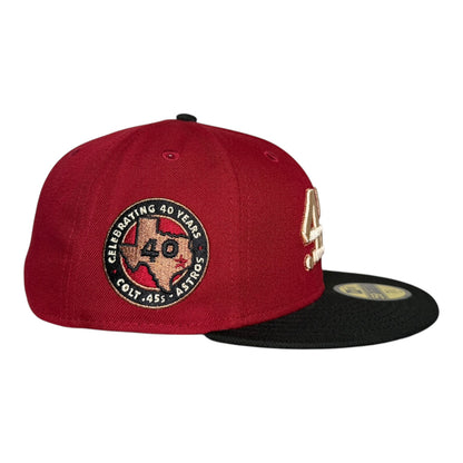 Houston Astros 40 Years Houston Colts 45s New Era 59Fifty Fitted Hat Brick Red
