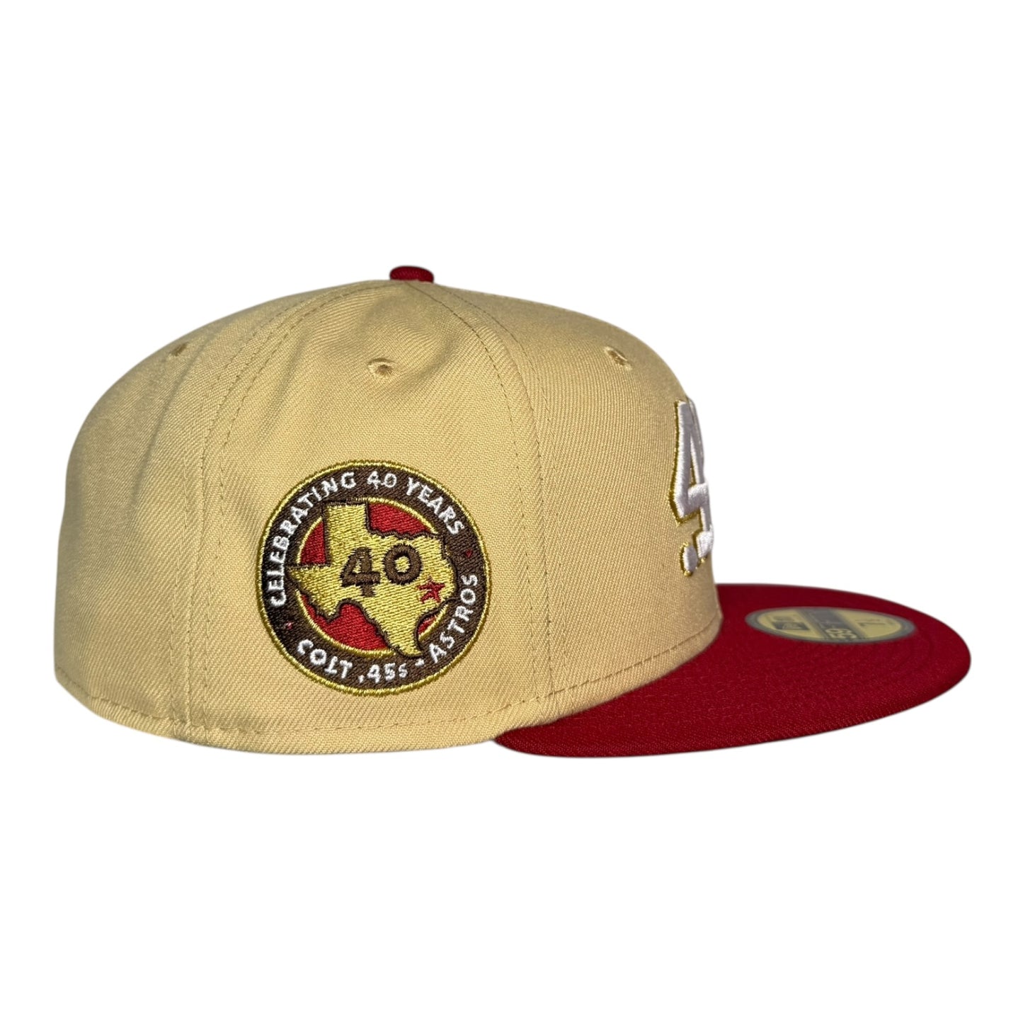 Houston Astros 40 Years Houston Colts 45s New Era 59Fifty Fitted Hat Vegas Gold