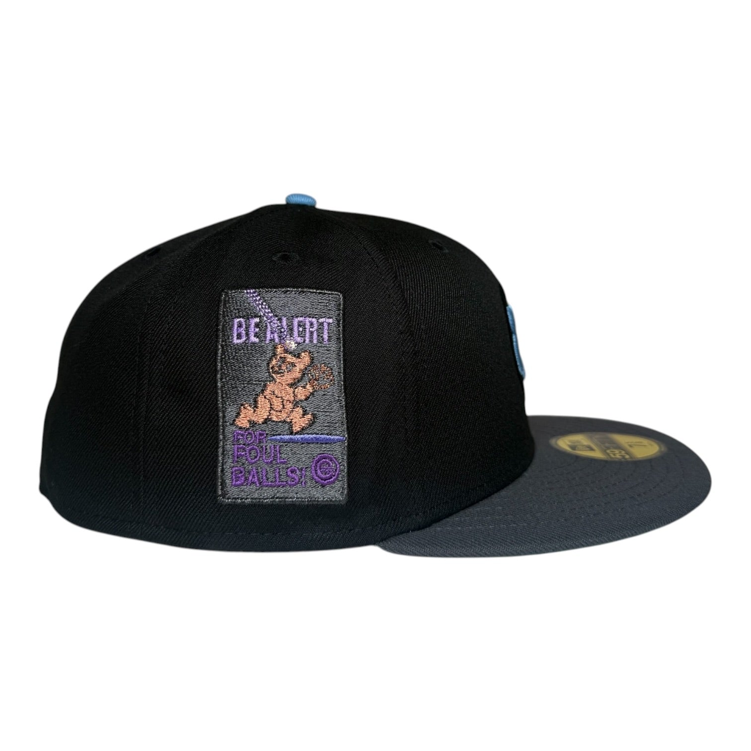 New Era Chicago Cubs Be Alert for Foul Balls 59Fifty Fitted Hat
