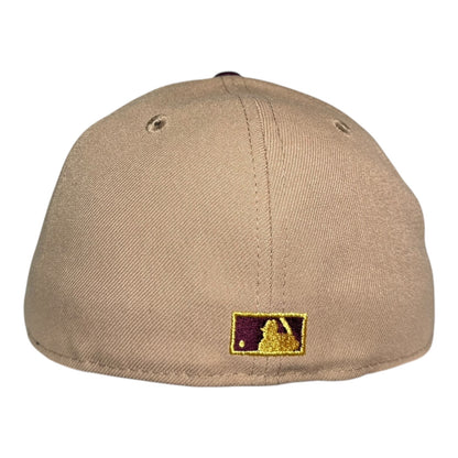 Houston Astros 45th Anniversary Earth Tone Khaki Maroon Hat Club New Era 59Fifty Fitted Hat