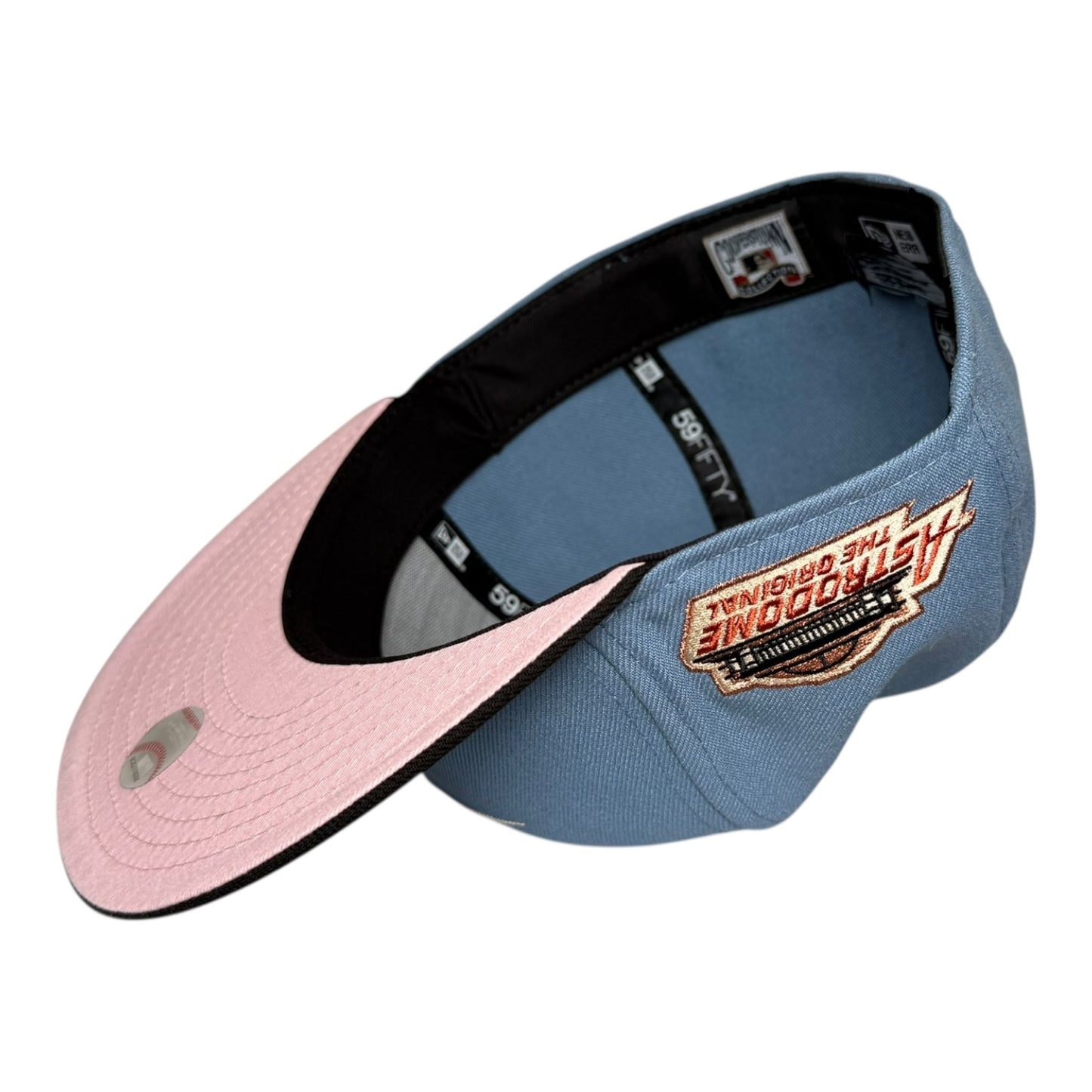 Houston Astros Astrodome the Original New Era 59Fifty Fitted Hat with Whatafitted Pin