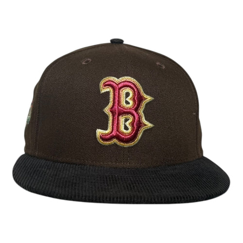 The Hat Wall Boston Red Sox 90th Anniversary Corduroy Brim New Era 59Fifty Fitted Hat