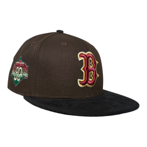 The Hat Wall Boston Red Sox 90th Anniversary Corduroy Brim New Era 59Fifty Fitted Hat