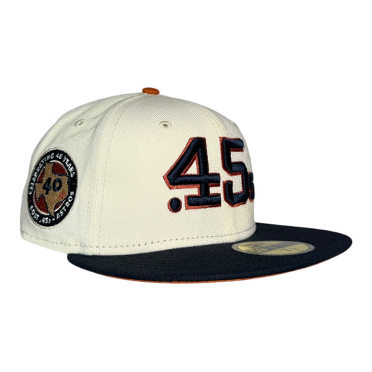 Houston Astros 40 Years Houston Colts 45s New Era 59Fifty Fitted Hat Chrome White