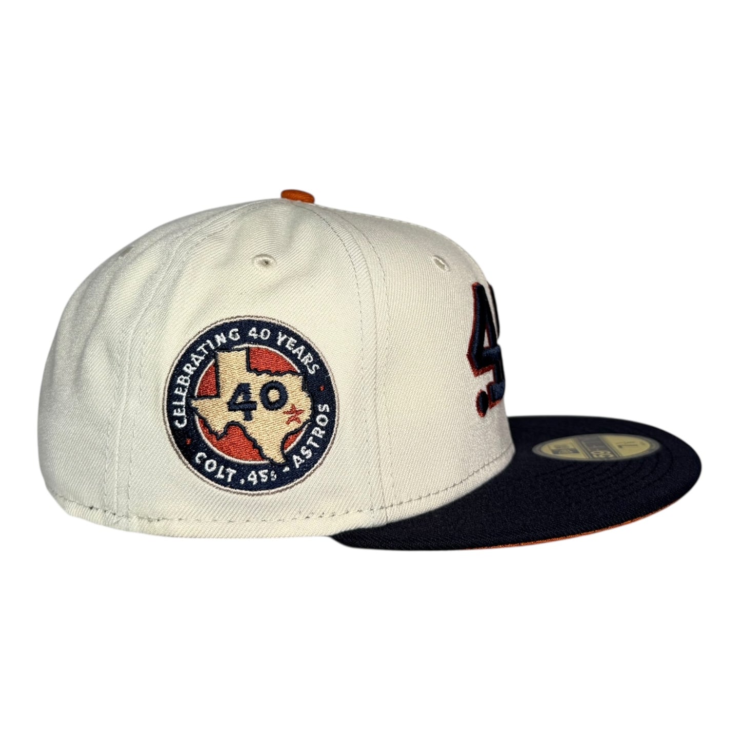 Houston Astros 40 Years Houston Colts 45s New Era 59Fifty Fitted Hat Chrome White