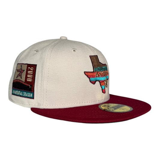 Houston Astros 2000 Inaugural Season Texas State Logo New Era 59Fifty Fitted Hat