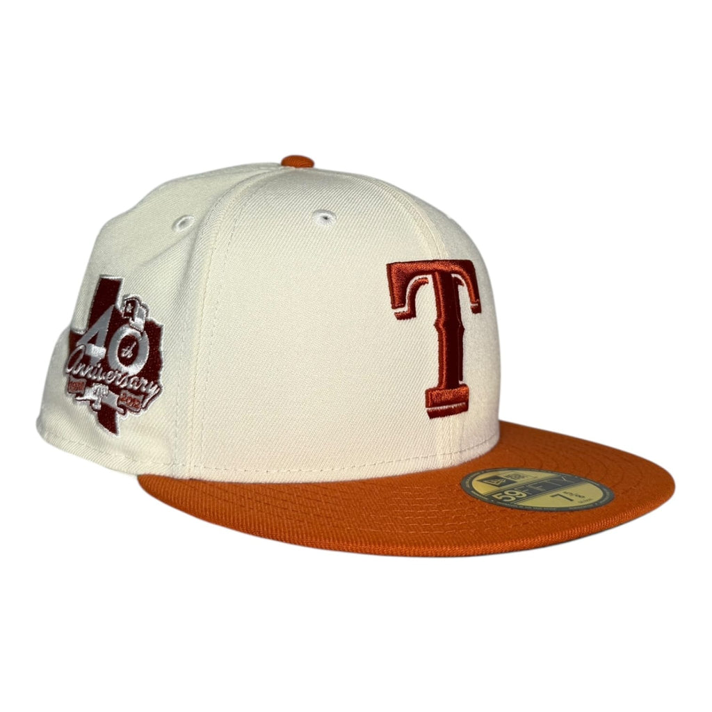 The Hat Wall Texas Rangers x Texas Longhorns 40th Anniversary New Era 59Fifty Fitted Hat