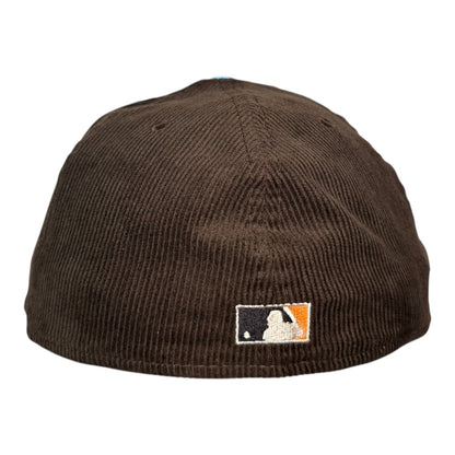 Texas Rangers 2019 Final Season "Holes" Mahogany Corduroy New Era 59Fifty Fitted Hat