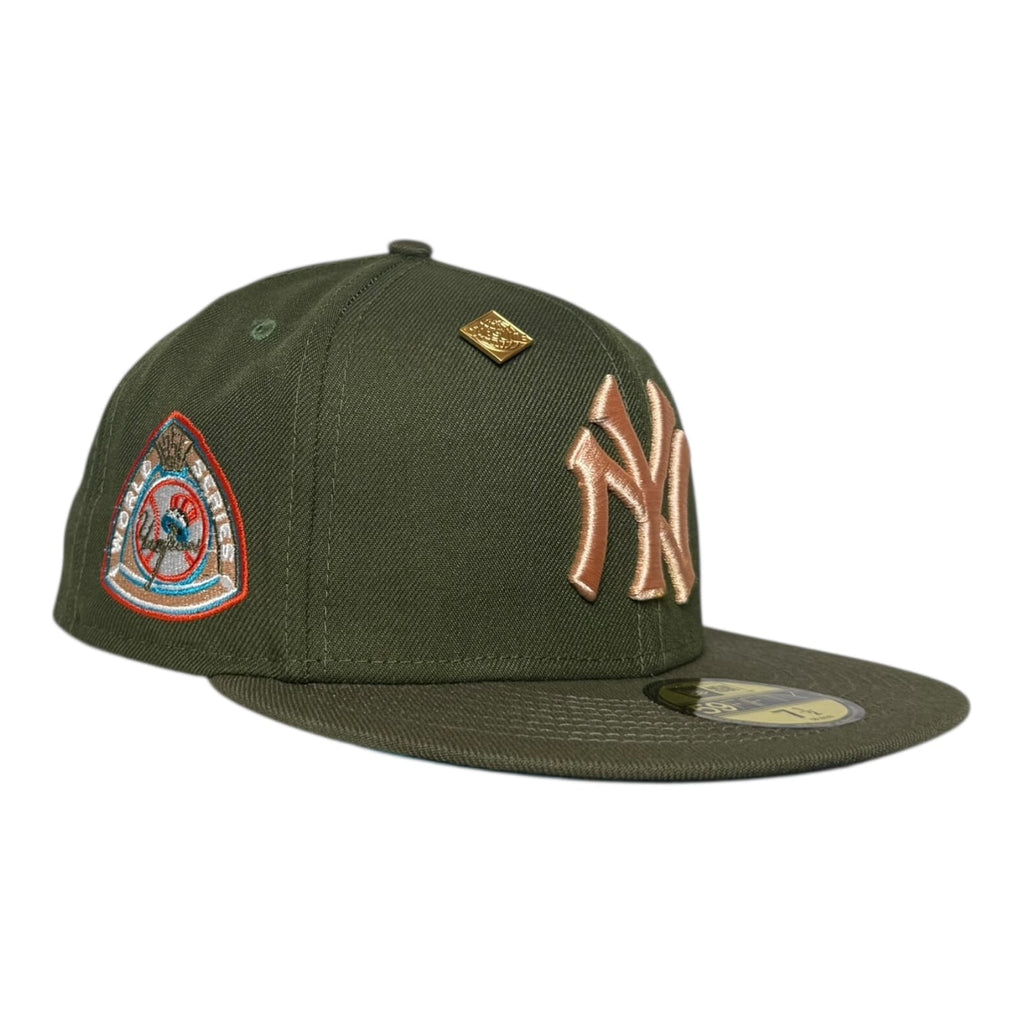 The Hat Wall New York Yankees World Series Olive New Era 59Fifty Fitted Hat