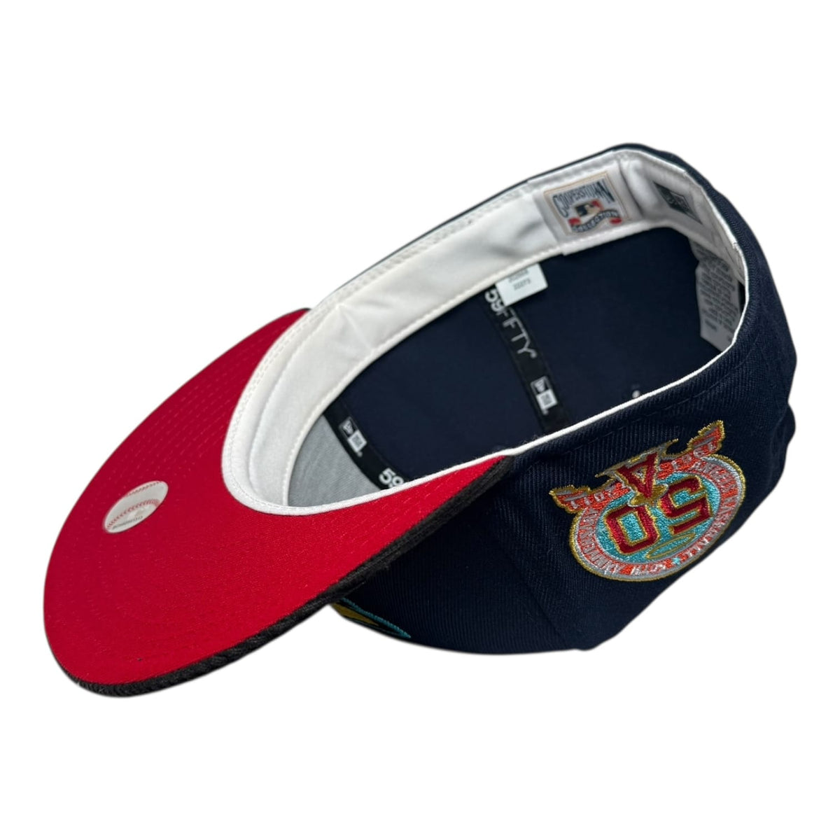 The Hat Wall Los Angeles Angels 50th Anniversary "Obsidian Spark" Corduroy Brim New Era 59Fifty Fitted Hat