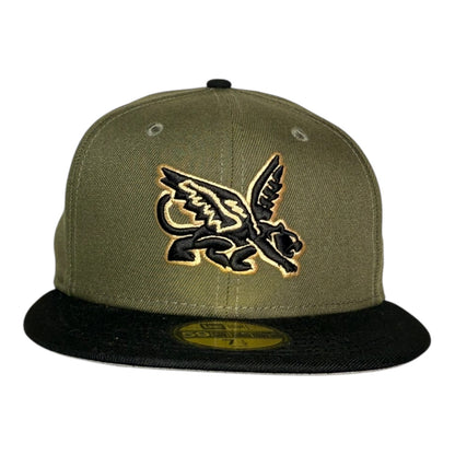 Texas Rangers Olive City Connect Peagle Logo New Era 59Fifty Fitted Hat