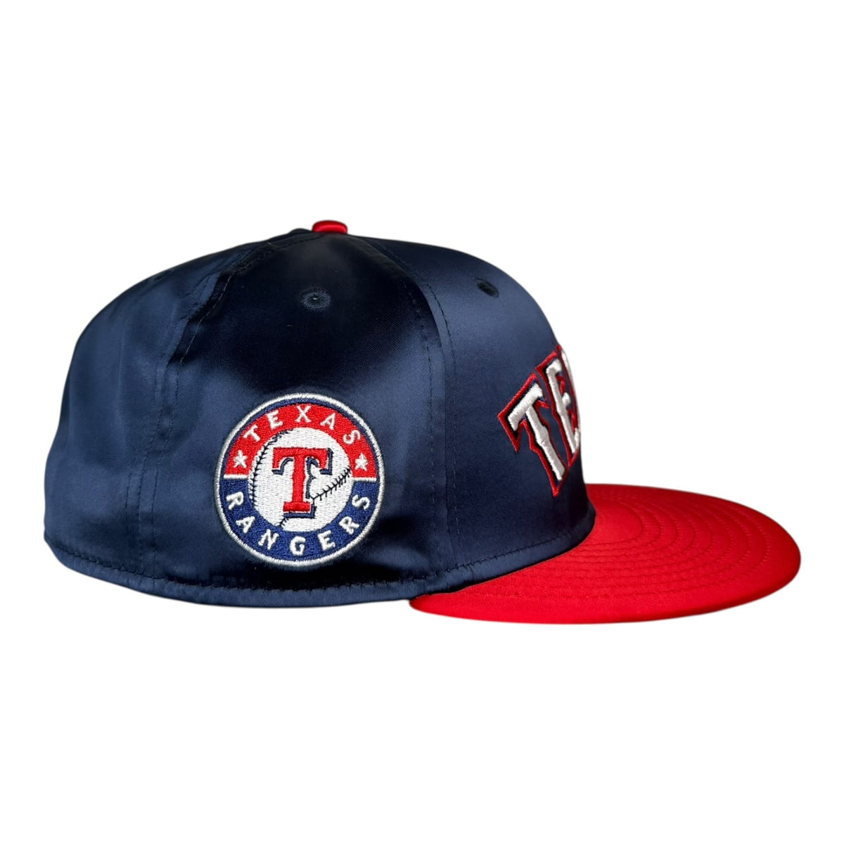 The Hat Wall Texas Rangers Satin 2-Tone New Era 59Fifty Fitted Hat