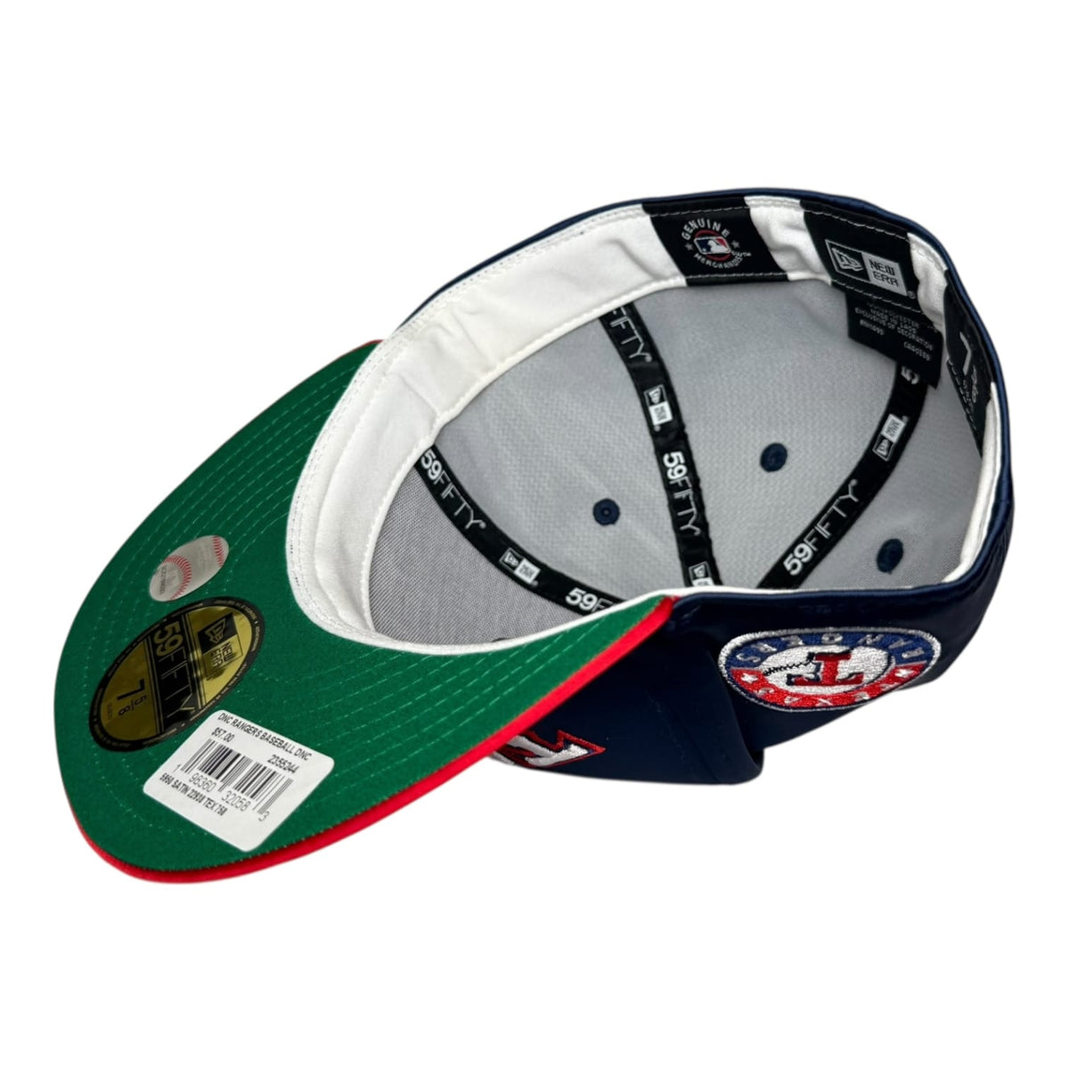 The Hat Wall Texas Rangers Satin 2-Tone New Era 59Fifty Fitted Hat