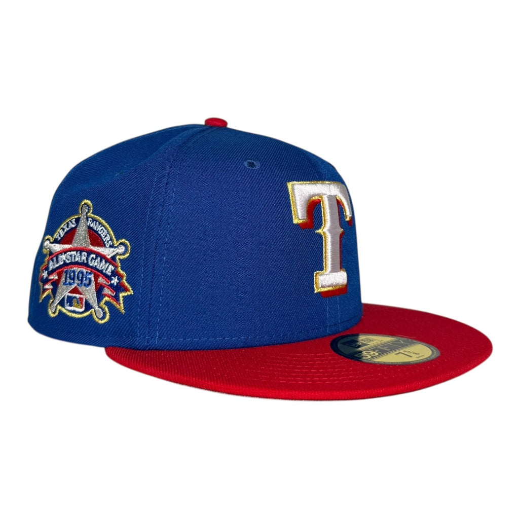 The Hat Wall Texas Rangers 1995 All Star Game Gold Logo New Era 59Fifty Fitted Hat