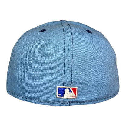 Texas Rangers 2023 World Series Chain Stitch Contrast New Era 59Fifty Fitted Hat