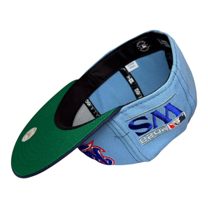 Texas Rangers 2023 World Series Chain Stitch Contrast New Era 59Fifty Fitted Hat