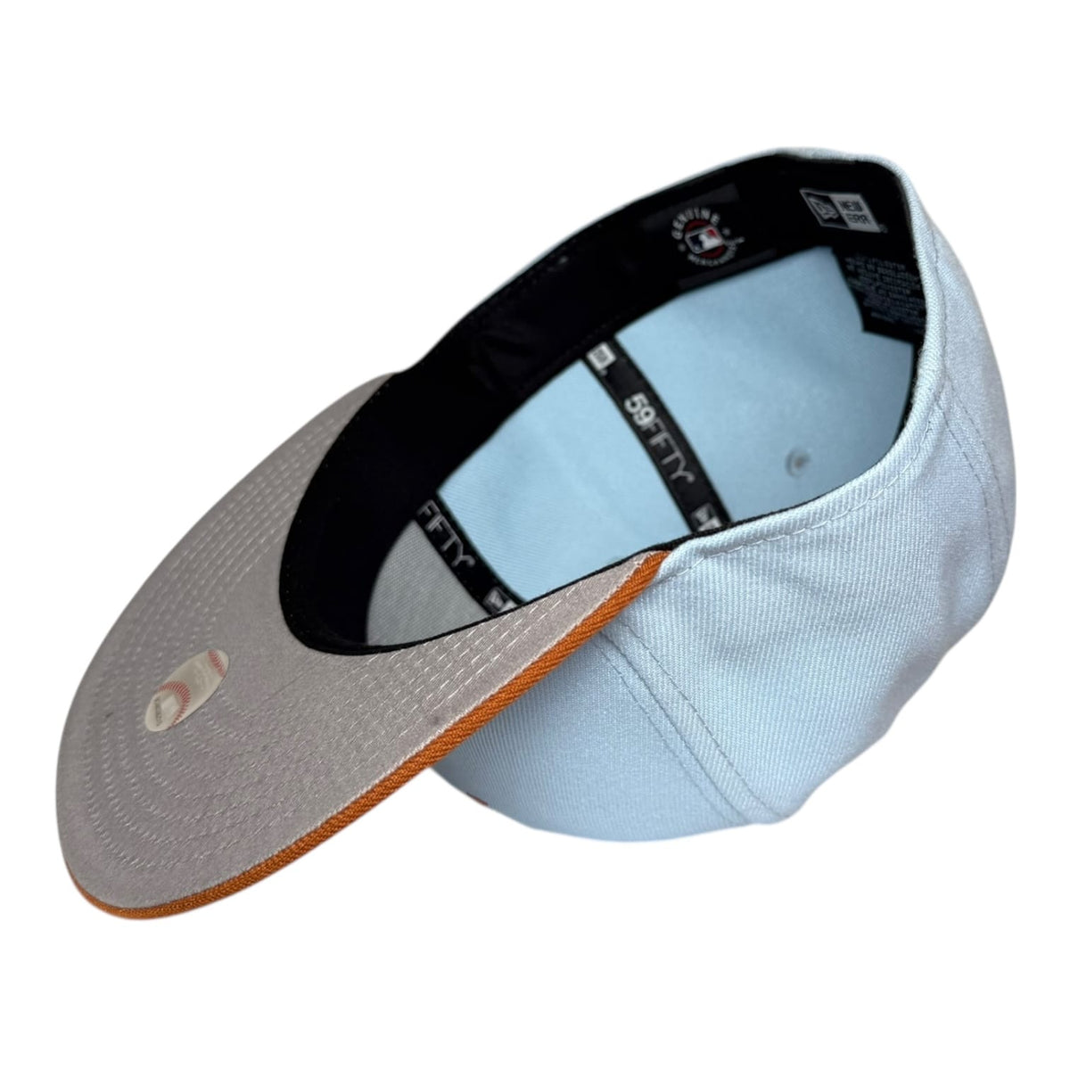 The Hat Wall Texas Rangers Powder Blue and Tan New Era 59Fifty Fitted Hat