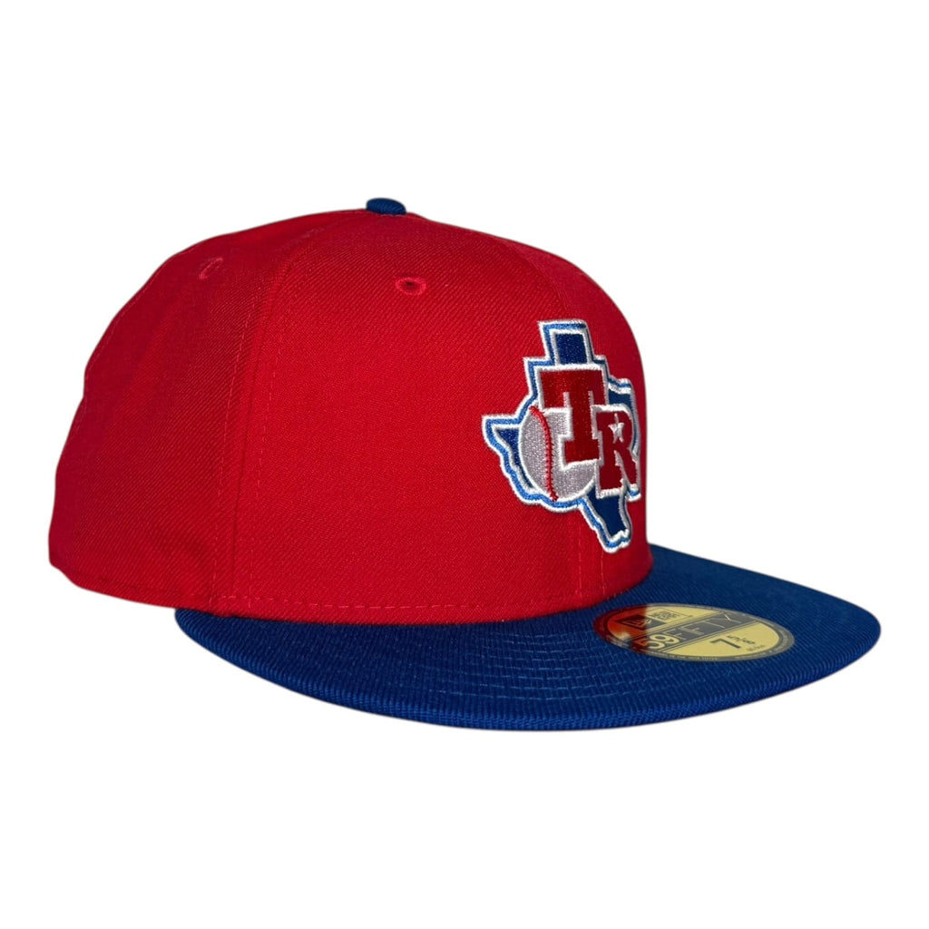 The Hat Wall Texas Rangers TR Baseball State Logo New Era 59Fifty Fitted Hat