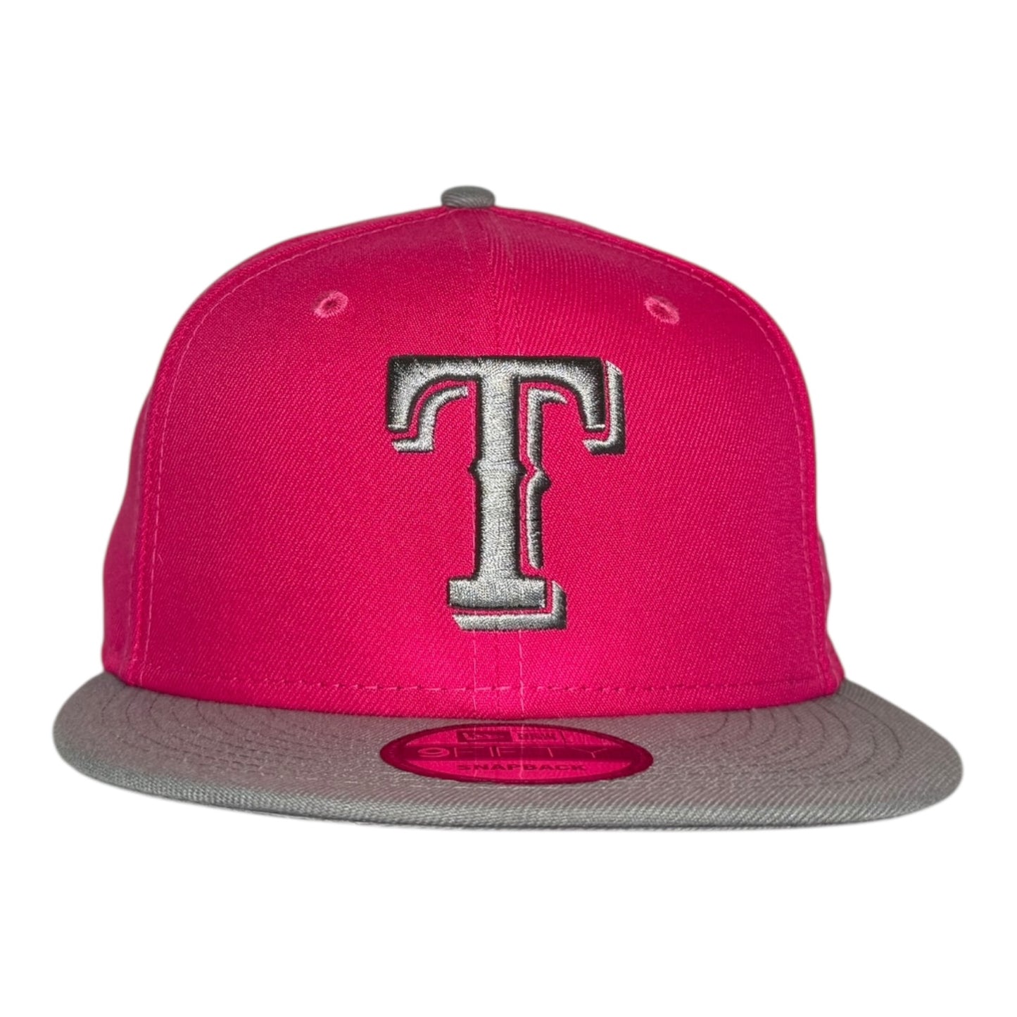 Texas Rangers Hot Pink Silver New Era Snapback