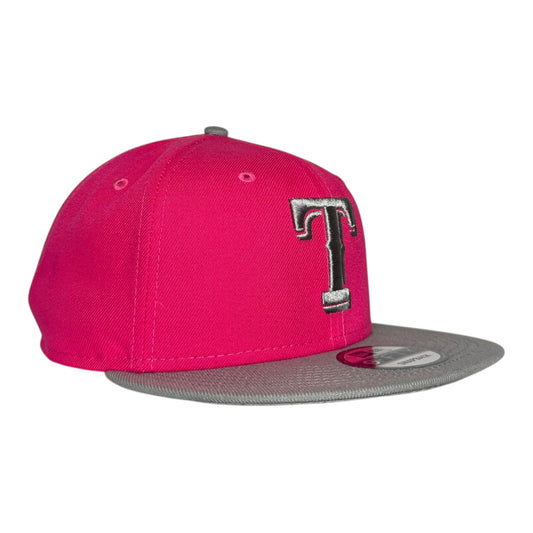 Texas Rangers Hot Pink Silver New Era Snapback