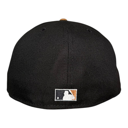 Texas Rangers 40th Anniversary Black Bronze 2-Tone New Era 59Fifty Fitted Hat