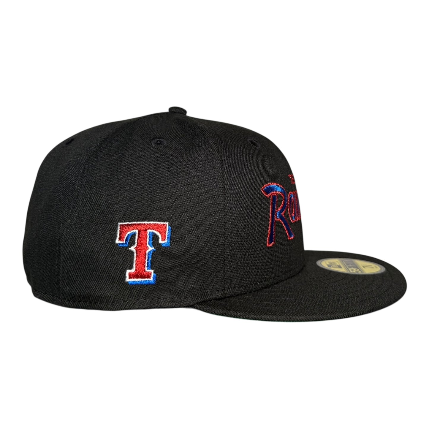 Texas Rangers Logo Patch Script Hat Club New Era 59Fifty Fitted Hat