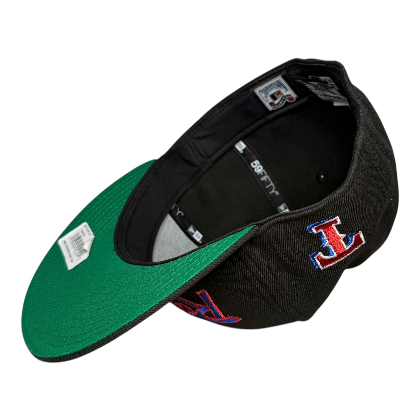 Texas Rangers Logo Patch Script Hat Club New Era 59Fifty Fitted Hat